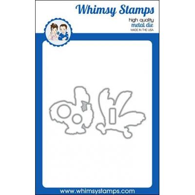 Whimsy Stamps Denise Lynn and Deb Davis Outline Die Set - Gobble This!